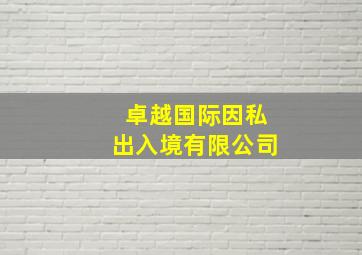 卓越国际因私出入境有限公司