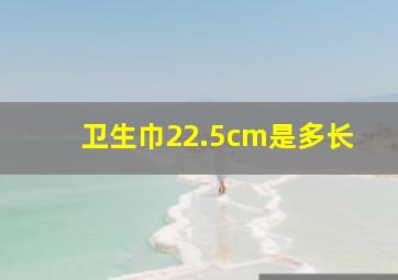 卫生巾22.5cm是多长