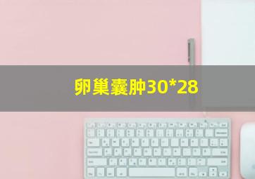 卵巢囊肿30*28