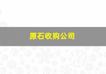 原石收购公司