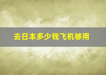 去日本多少钱飞机够用