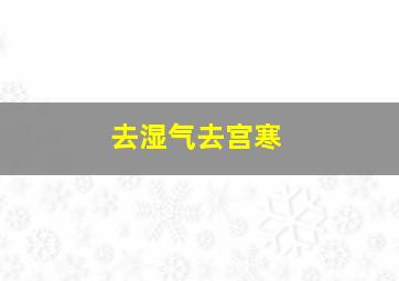 去湿气去宫寒