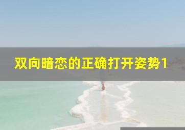 双向暗恋的正确打开姿势1