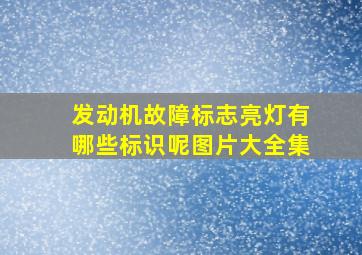 发动机故障标志亮灯有哪些标识呢图片大全集