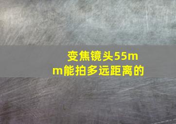 变焦镜头55mm能拍多远距离的