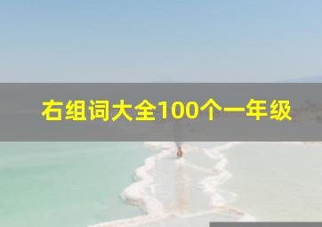 右组词大全100个一年级