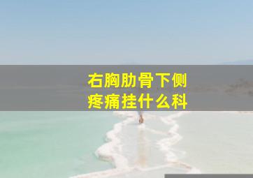 右胸肋骨下侧疼痛挂什么科