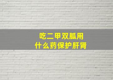 吃二甲双胍用什么药保护肝肾