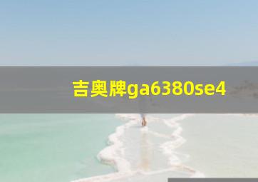 吉奥牌ga6380se4