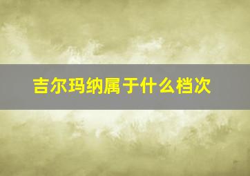 吉尔玛纳属于什么档次