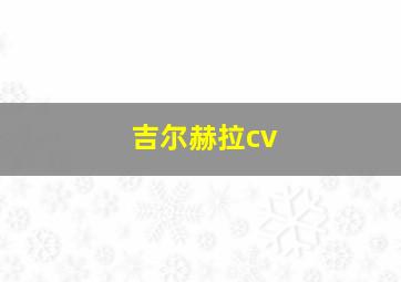 吉尔赫拉cv