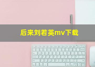 后来刘若英mv下载