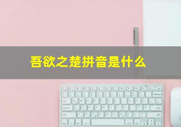 吾欲之楚拼音是什么