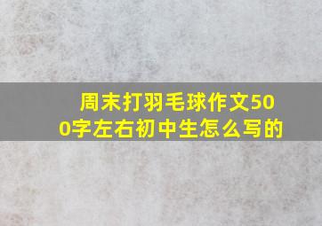 周末打羽毛球作文500字左右初中生怎么写的