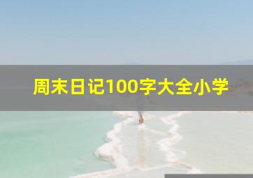 周末日记100字大全小学