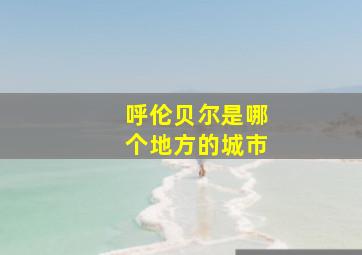 呼伦贝尔是哪个地方的城市