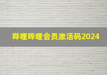 哔哩哔哩会员激活码2024