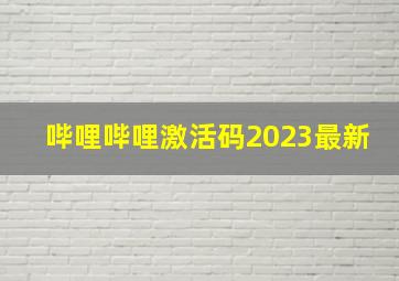 哔哩哔哩激活码2023最新