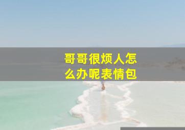 哥哥很烦人怎么办呢表情包