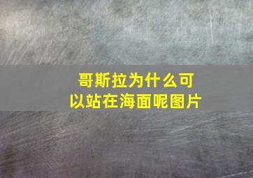 哥斯拉为什么可以站在海面呢图片