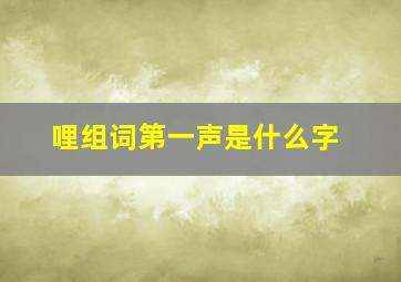 哩组词第一声是什么字