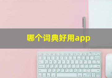 哪个词典好用app