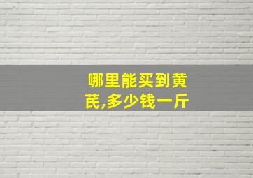 哪里能买到黄芪,多少钱一斤