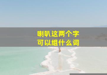 喇叭这两个字可以组什么词