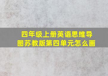 四年级上册英语思维导图苏教版第四单元怎么画