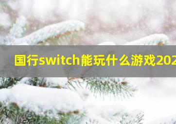 国行switch能玩什么游戏2021