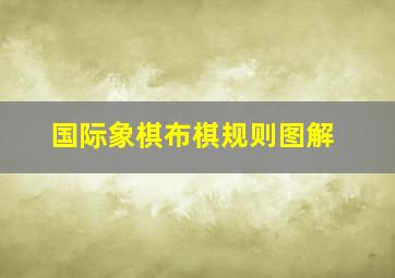 国际象棋布棋规则图解