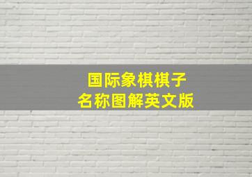 国际象棋棋子名称图解英文版