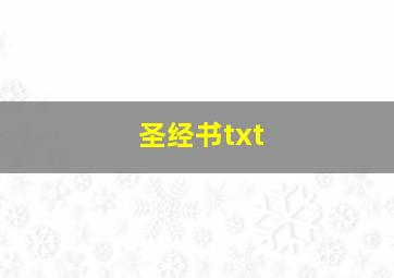 圣经书txt