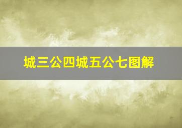 城三公四城五公七图解