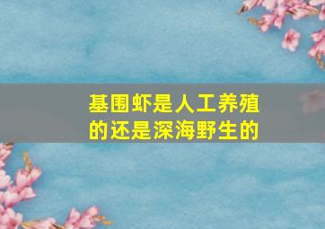 基围虾是人工养殖的还是深海野生的