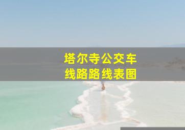 塔尔寺公交车线路路线表图