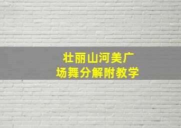 壮丽山河美广场舞分解附教学