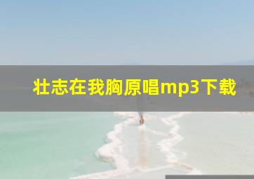 壮志在我胸原唱mp3下载