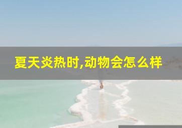 夏天炎热时,动物会怎么样