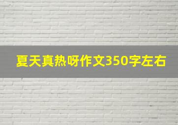 夏天真热呀作文350字左右