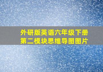 外研版英语六年级下册第二模块思维导图图片