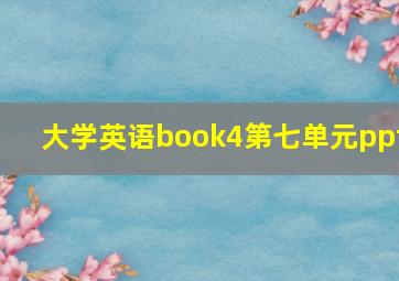 大学英语book4第七单元ppt