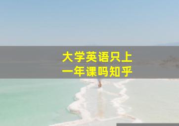 大学英语只上一年课吗知乎