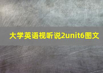 大学英语视听说2unit6图文