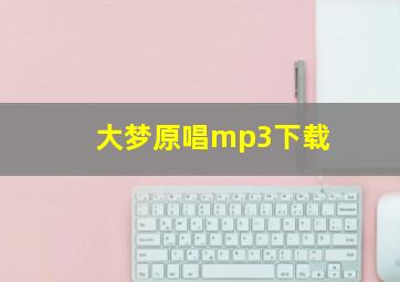 大梦原唱mp3下载