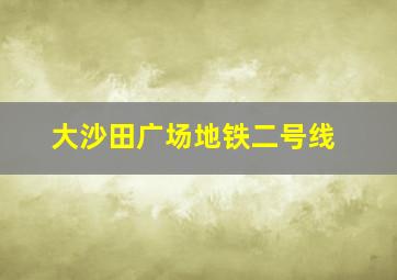 大沙田广场地铁二号线