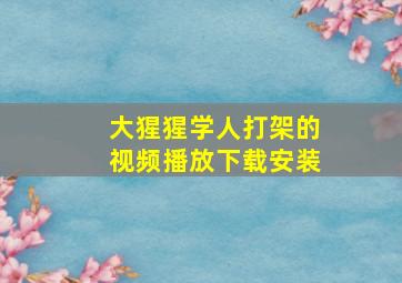 大猩猩学人打架的视频播放下载安装