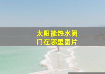 太阳能热水阀门在哪里图片