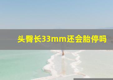 头臀长33mm还会胎停吗