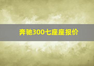 奔驰300七座座报价